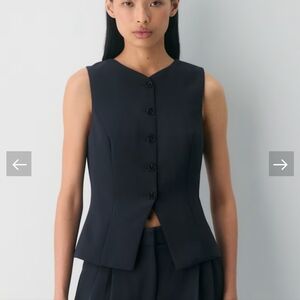 Wilfred Regal Vest Button-Up Sleeveless Top